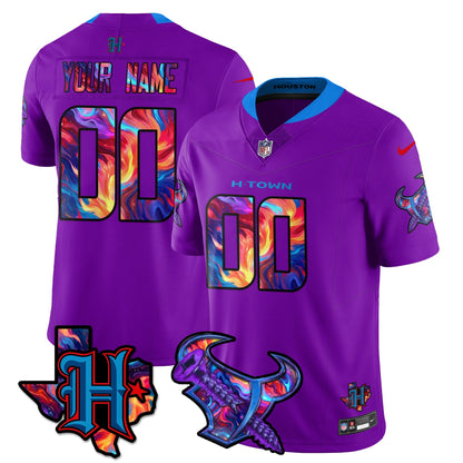 HOU Special Vapor Limited Custom Jersey - All Stitched-DTD