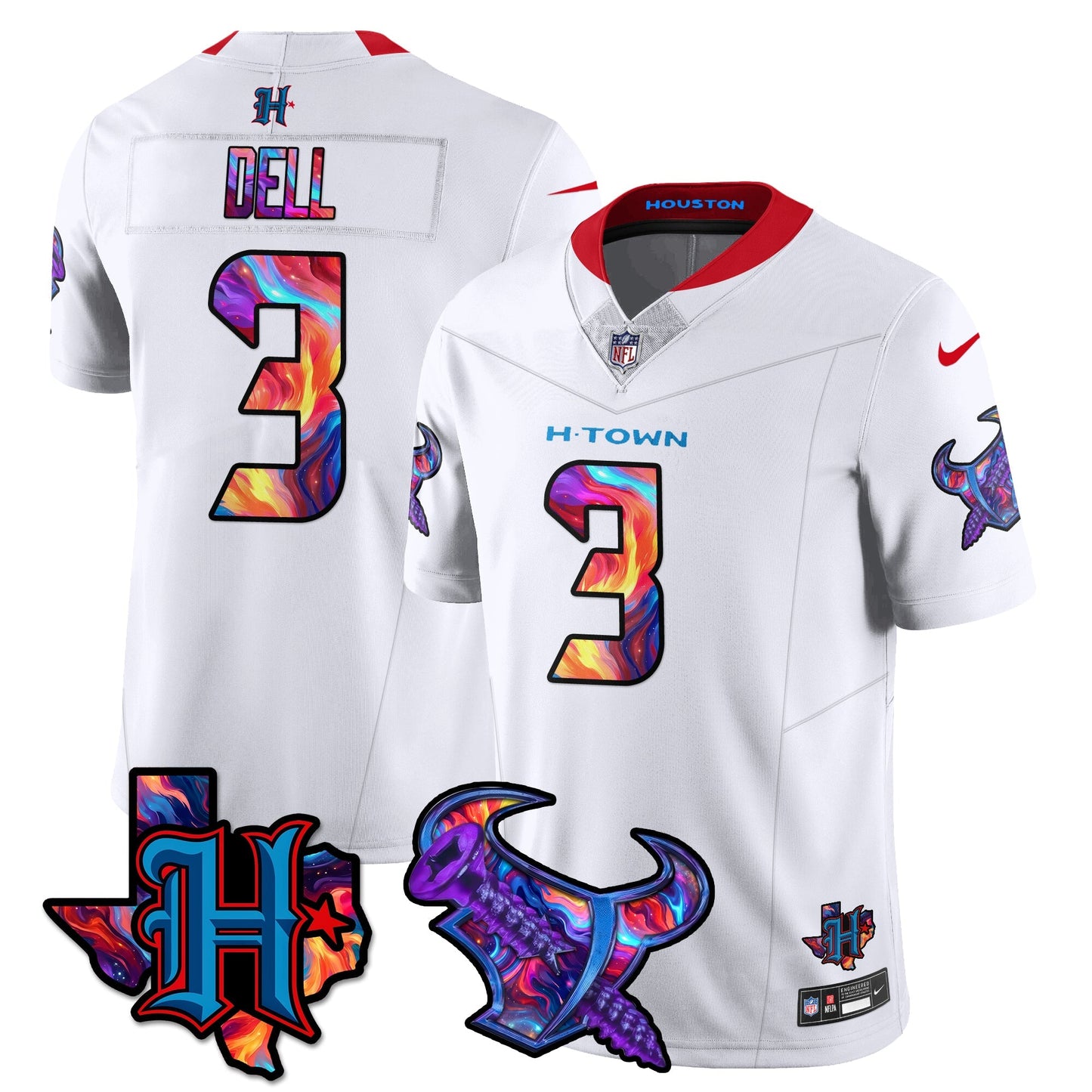 HOU Special Vapor Limited Jersey - All Stitched-DTD
