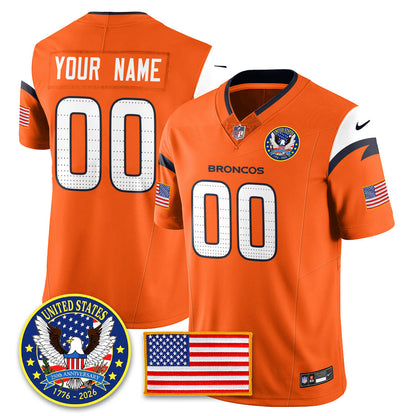 DEN "United States 250th Anniversary Patch" Vapor Limited Jersey - All Stitched-DTD