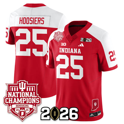 Indiana H Vapor Limited Football Jersey - 2025 National Champions - All Stitched-DTD