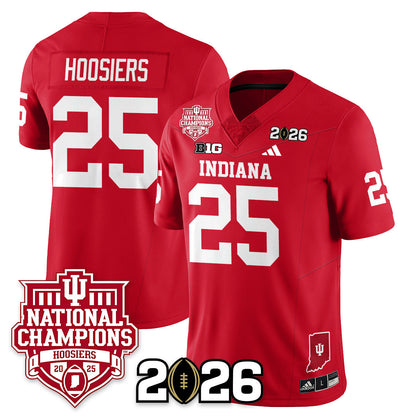 Indiana H Vapor Limited Football Jersey - 2025 National Champions - All Stitched-DTD