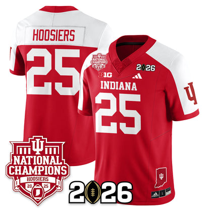 Indiana H Vapor Limited Football Jersey - 2025 National Champions - All Stitched-DTD