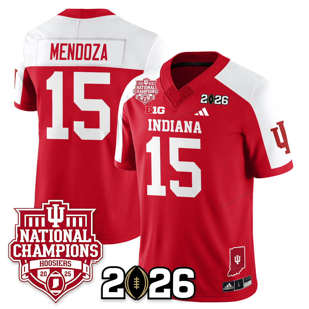 Indiana H Vapor Limited Football Jersey - 2025 National Champions - All Stitched-DTD