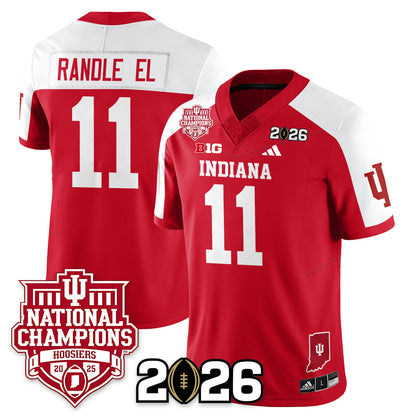 Indiana H Vapor Limited Football Jersey - 2025 National Champions - All Stitched-DTD