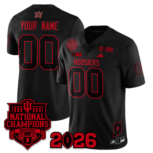 Custom Indiana H Stranger Things Vapor Limited Football Jersey - 2025 National Champions - All Stitched-DTD
