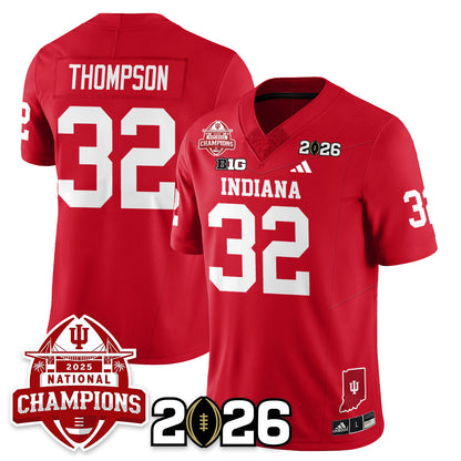 Indiana H Vapor Limited Football Jersey V2 - 2025 National Champions - All Stitched-DTD
