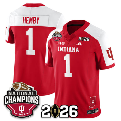 Indiana H Vapor Limited Football Jersey V3 - 2025 National Champions - All Stitched-DTD