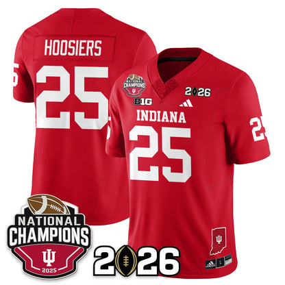 Indiana H Vapor Limited Football Jersey V3 - 2025 National Champions - All Stitched-DTD
