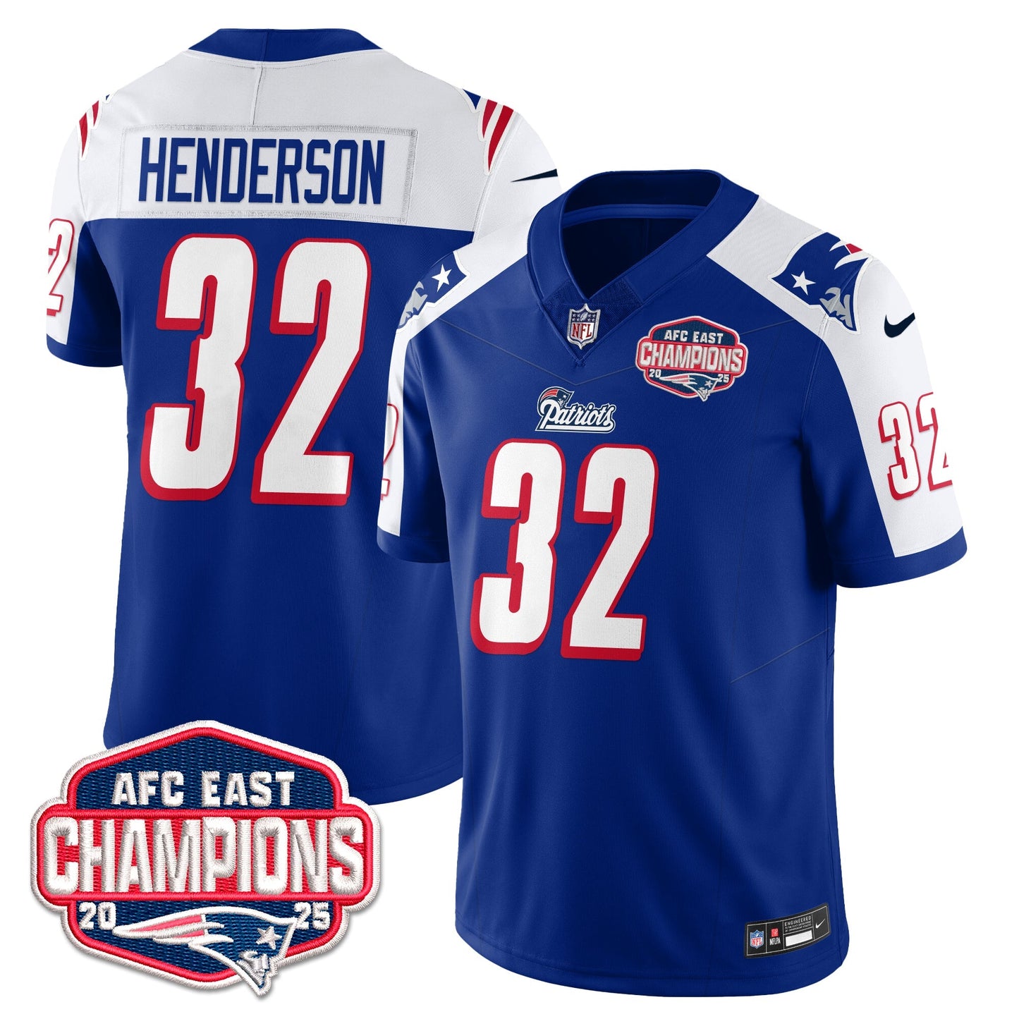 NE 1996 Throwback Limited Vapor Jersey – All Stitched-DTD