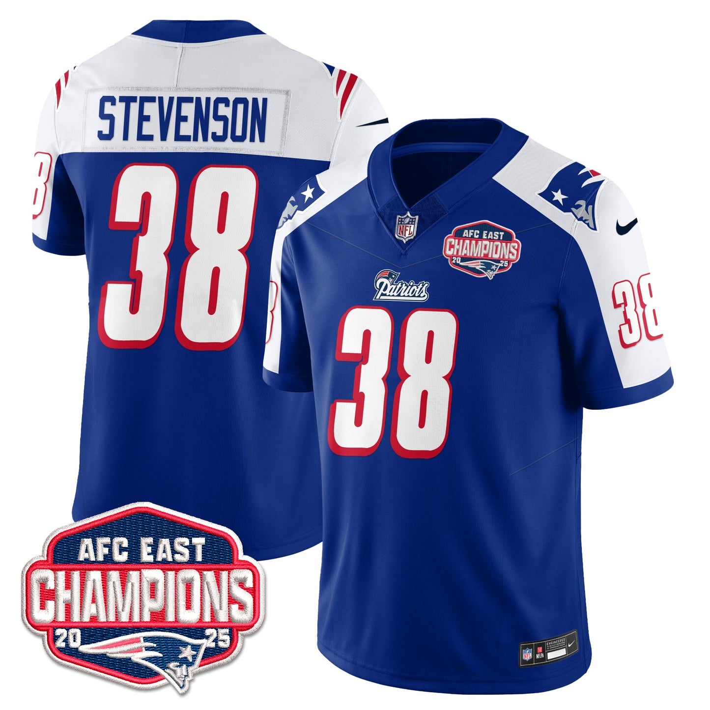 NE 1996 Throwback Limited Vapor Jersey – All Stitched-DTD