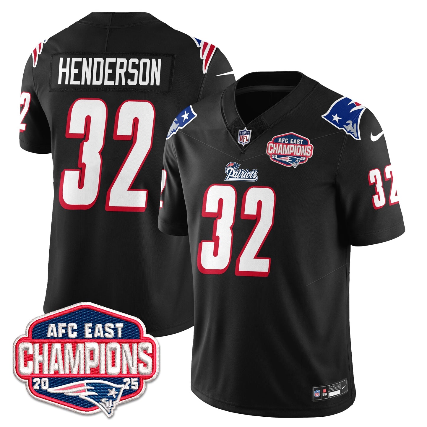 NE 1996 Throwback Limited Vapor Jersey – All Stitched-DTD