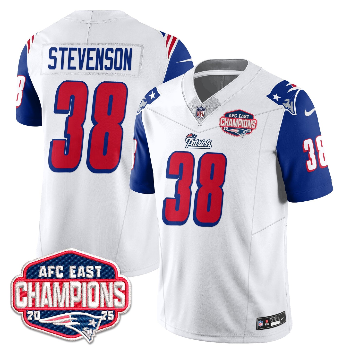 NE 1996 Throwback Limited Vapor Jersey – All Stitched-DTD