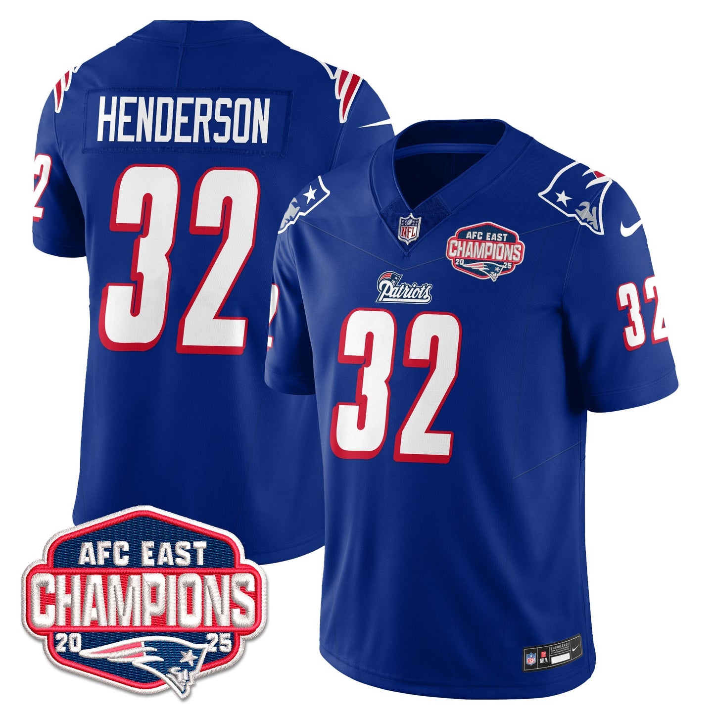 NE 1996 Throwback Limited Vapor Jersey – All Stitched-DTD