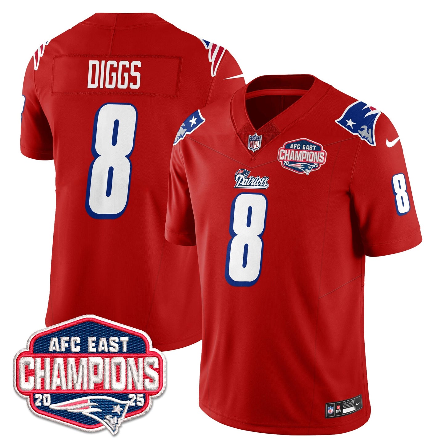 NE 1996 Throwback Limited Vapor Jersey – All Stitched-DTD