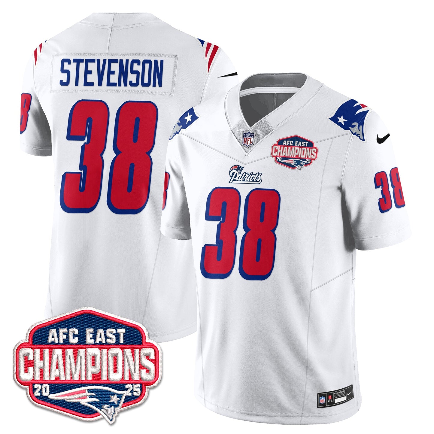 NE 1996 Throwback Limited Vapor Jersey – All Stitched-DTD