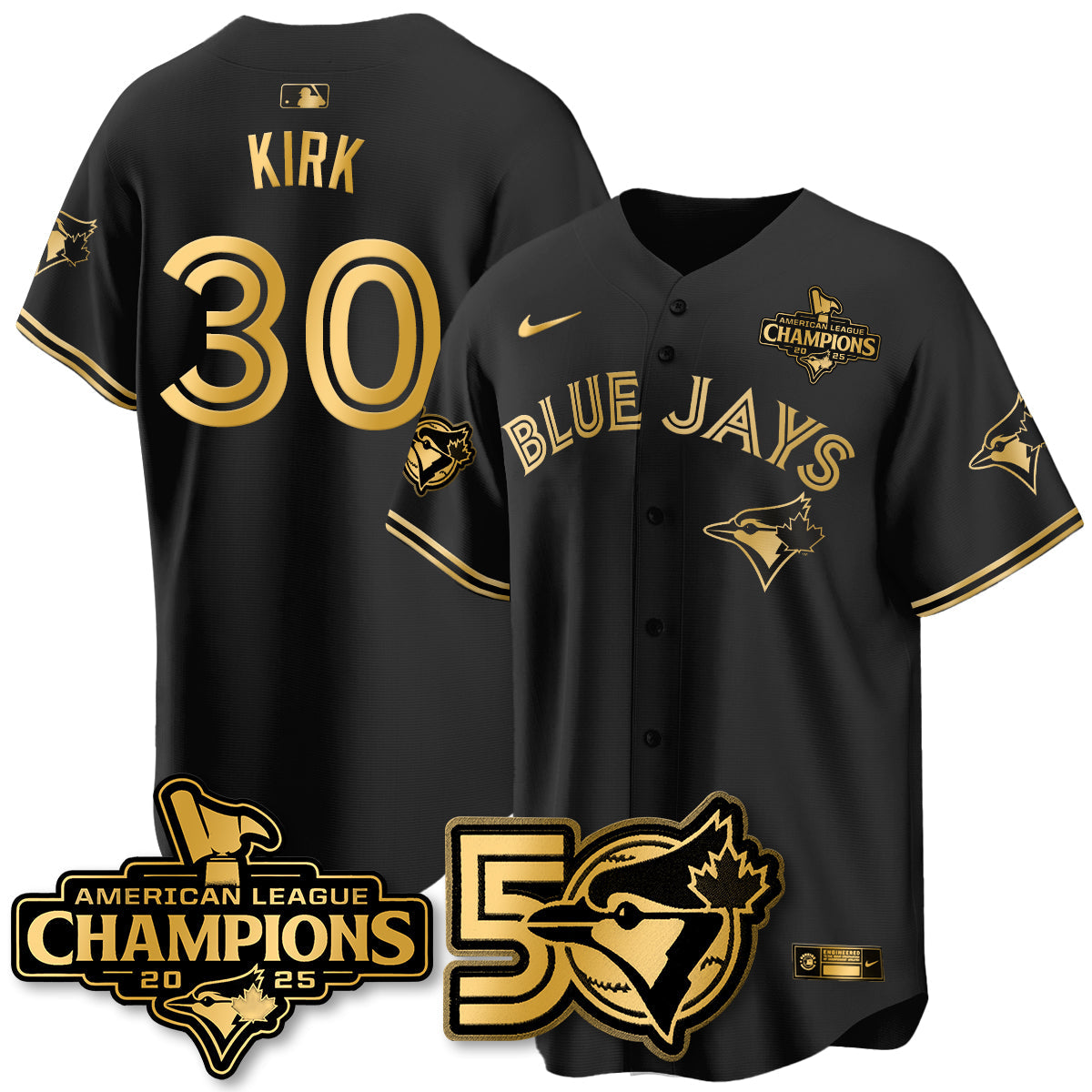 TBJ 2025 American League Champions Vapor Limited Jersey - 50th Season - All Stitched-DTD
