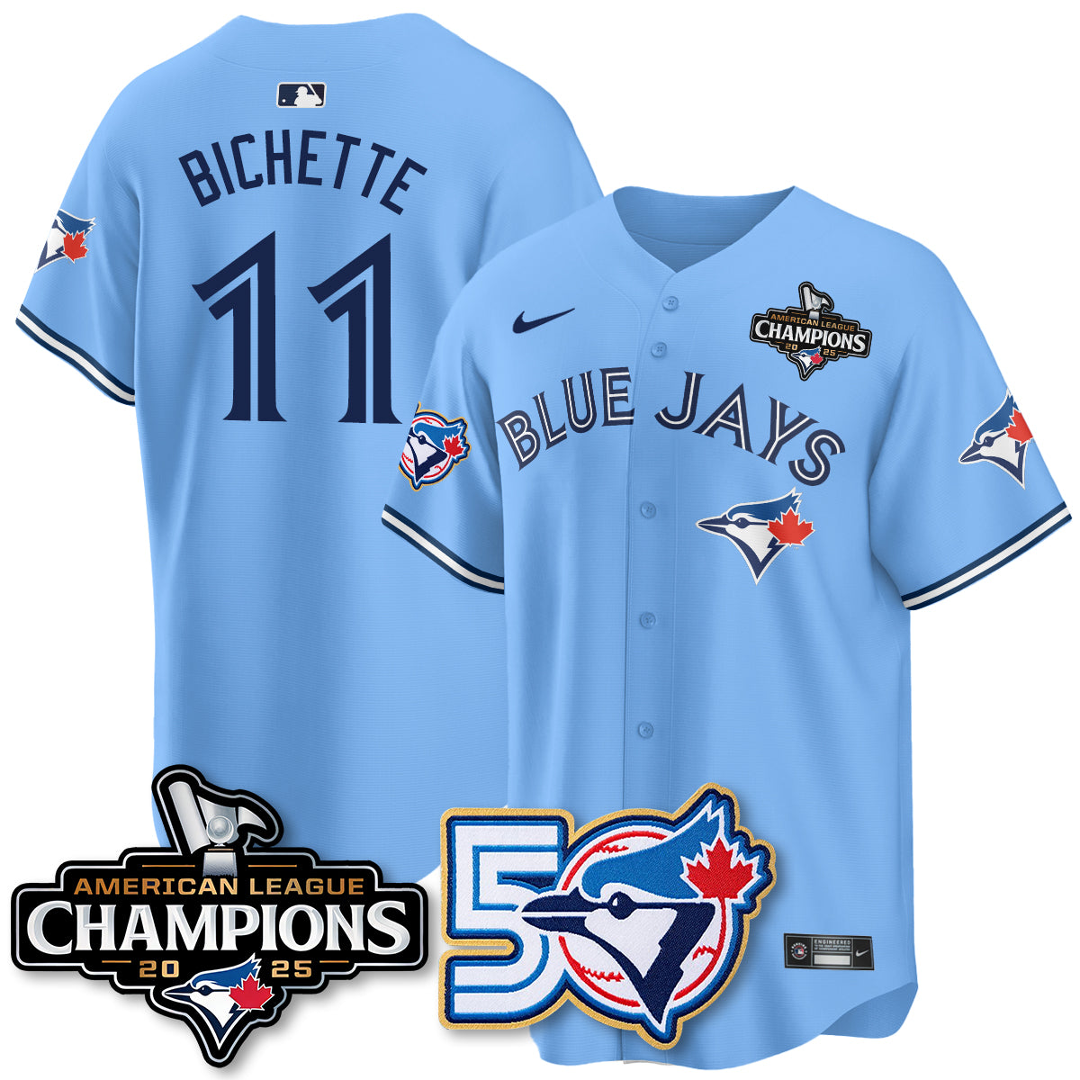 TBJ 2025 American League Champions Vapor Limited Jersey - 50th Season - All Stitched-DTD