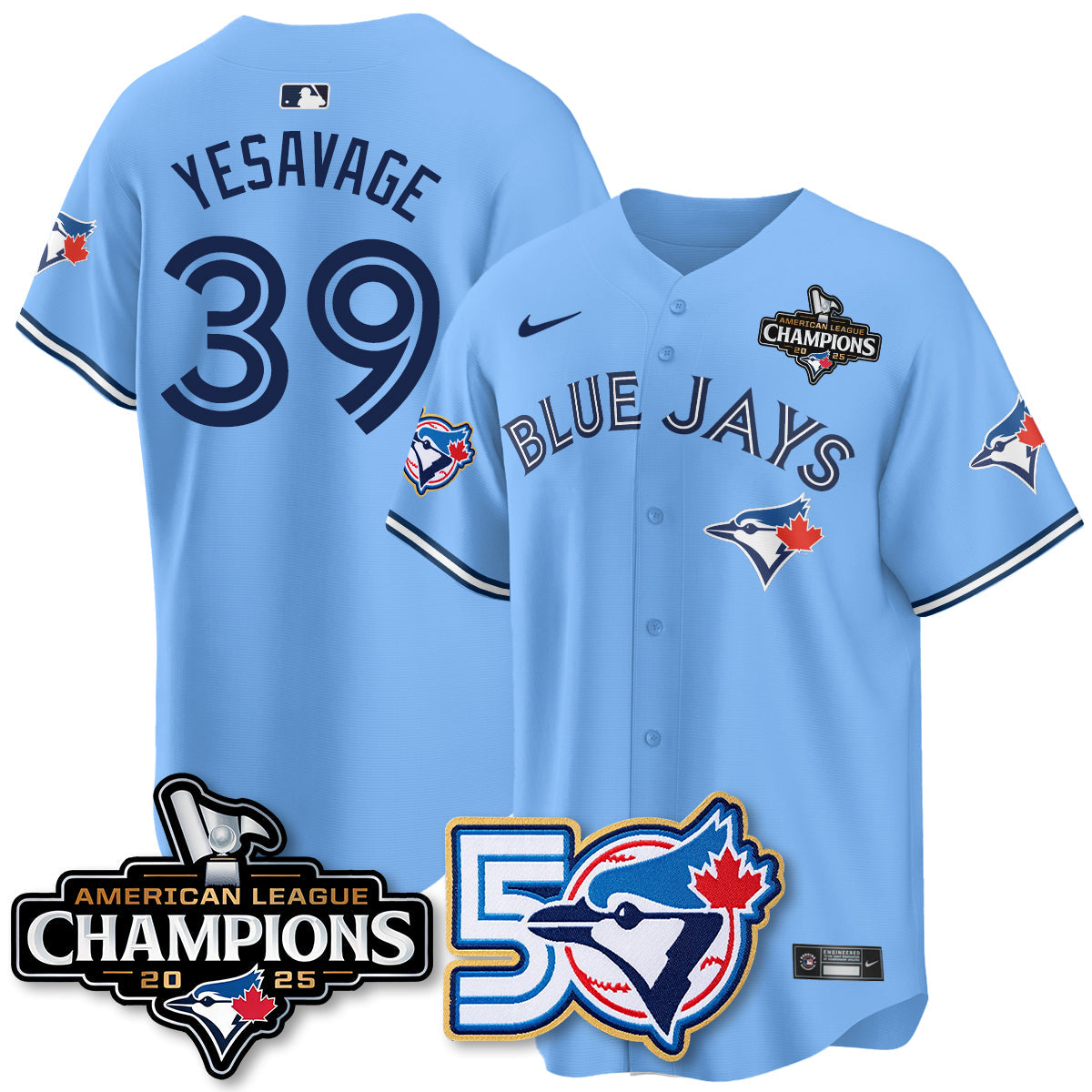 TBJ 2025 American League Champions Vapor Limited Jersey - 50th Season - All Stitched-DTD