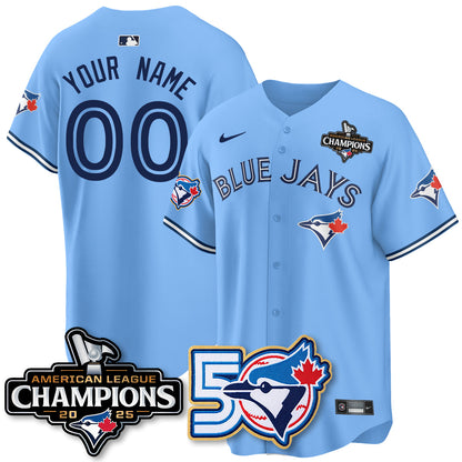 Custom TBJ 2025 American League Champions Vapor Limited Jersey - 50th Season - All Stitched-DTD