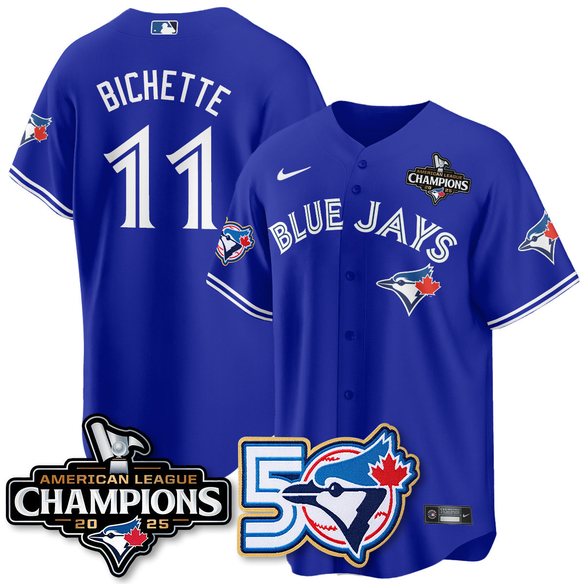 TBJ 2025 American League Champions Vapor Limited Jersey - 50th Season - All Stitched-DTD