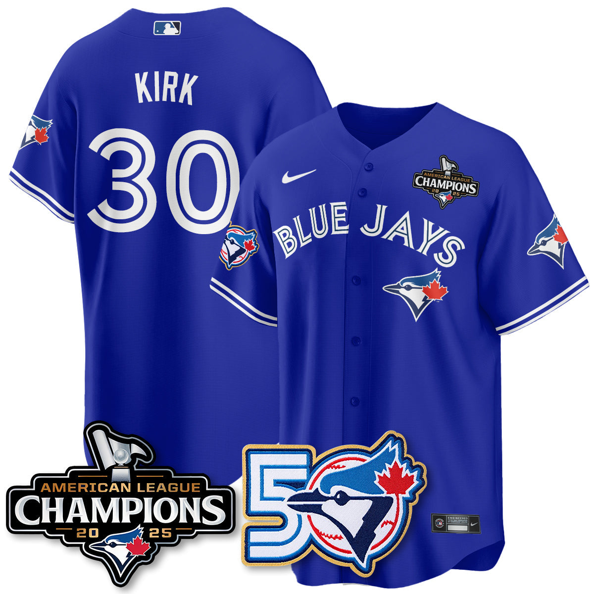 TBJ 2025 American League Champions Vapor Limited Jersey - 50th Season - All Stitched-DTD