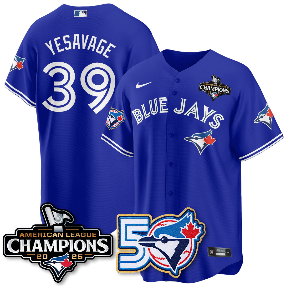TBJ 2025 American League Champions Vapor Limited Jersey - 50th Season - All Stitched-DTD