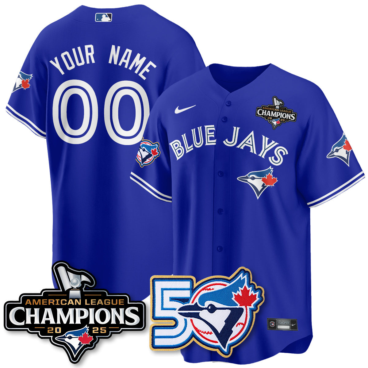 TBJ 2025 American League Champions Vapor Limited Jersey - 50th Season - All Stitched-DTD
