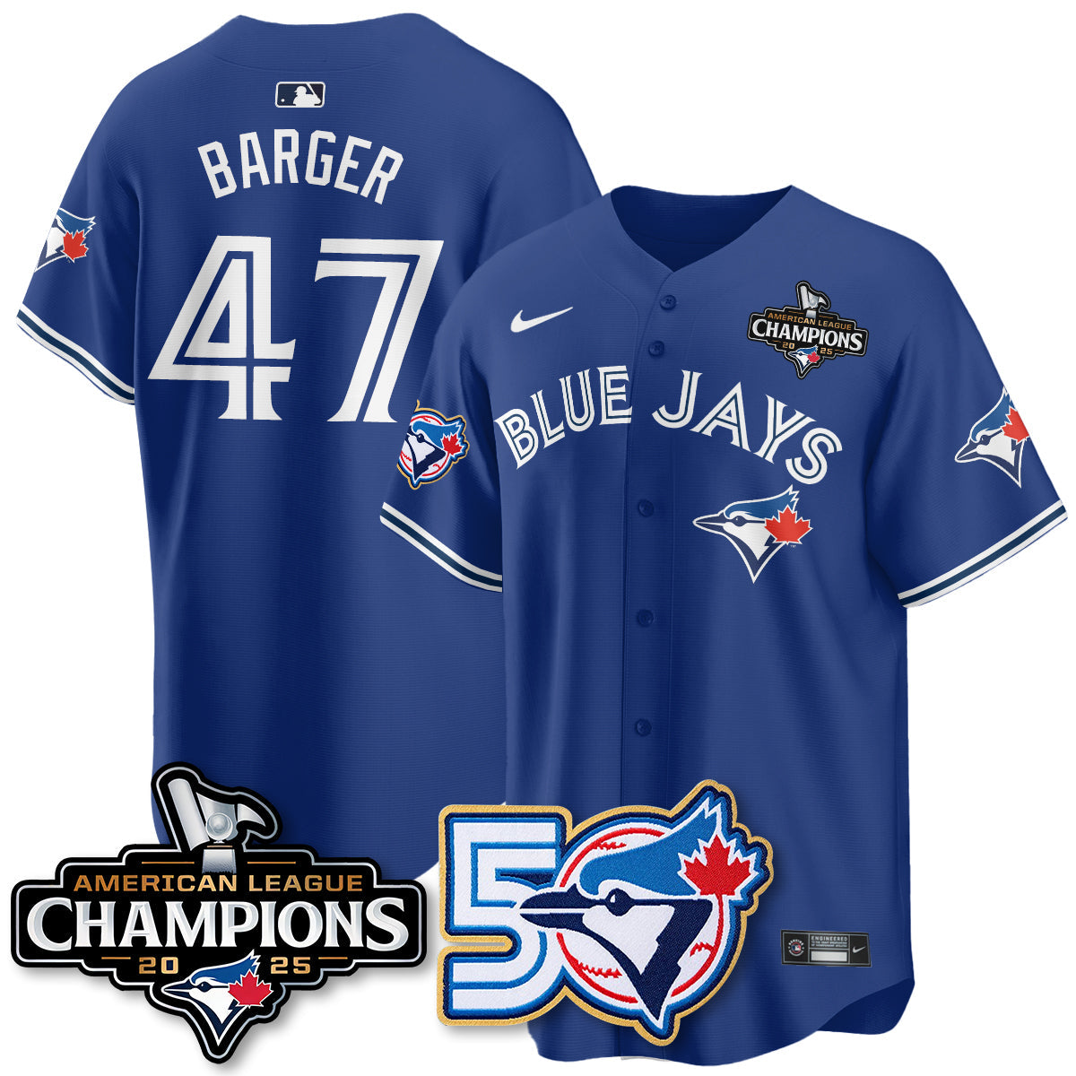 TBJ 2025 American League Champions Vapor Limited Jersey - 50th Season - All Stitched-DTD
