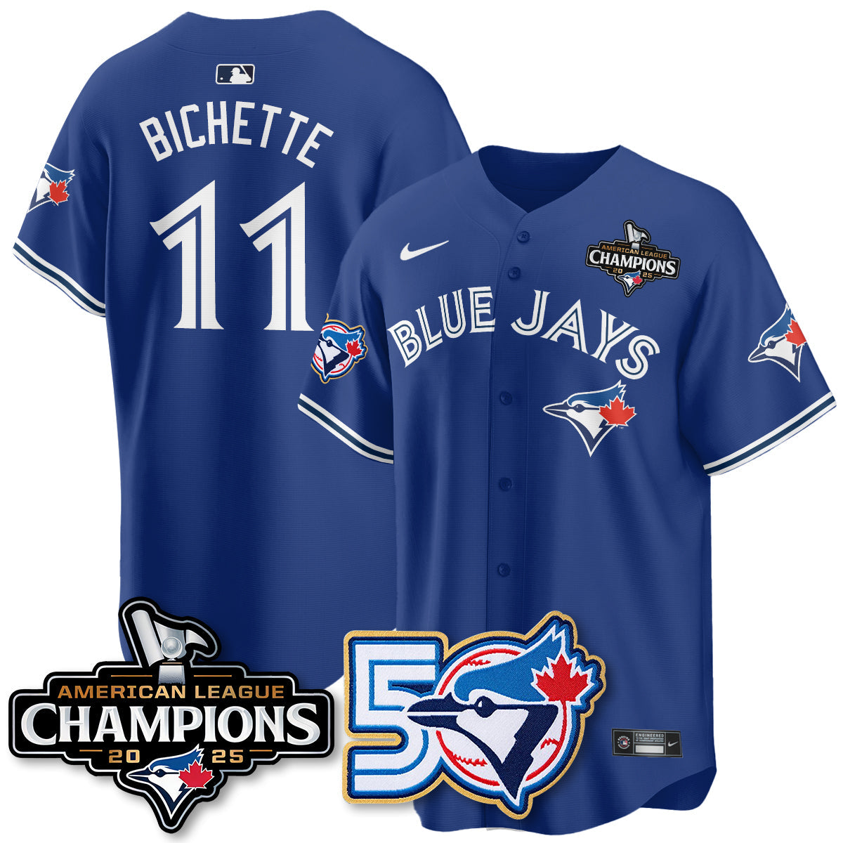 TBJ 2025 American League Champions Vapor Limited Jersey - 50th Season - All Stitched-DTD