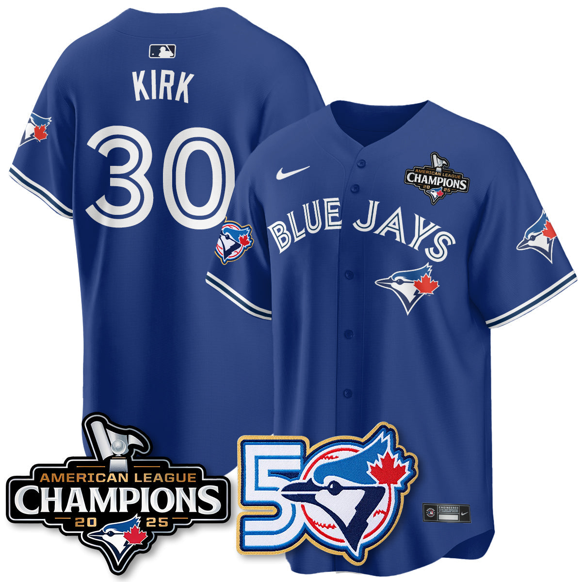 TBJ 2025 American League Champions Vapor Limited Jersey - 50th Season - All Stitched-DTD