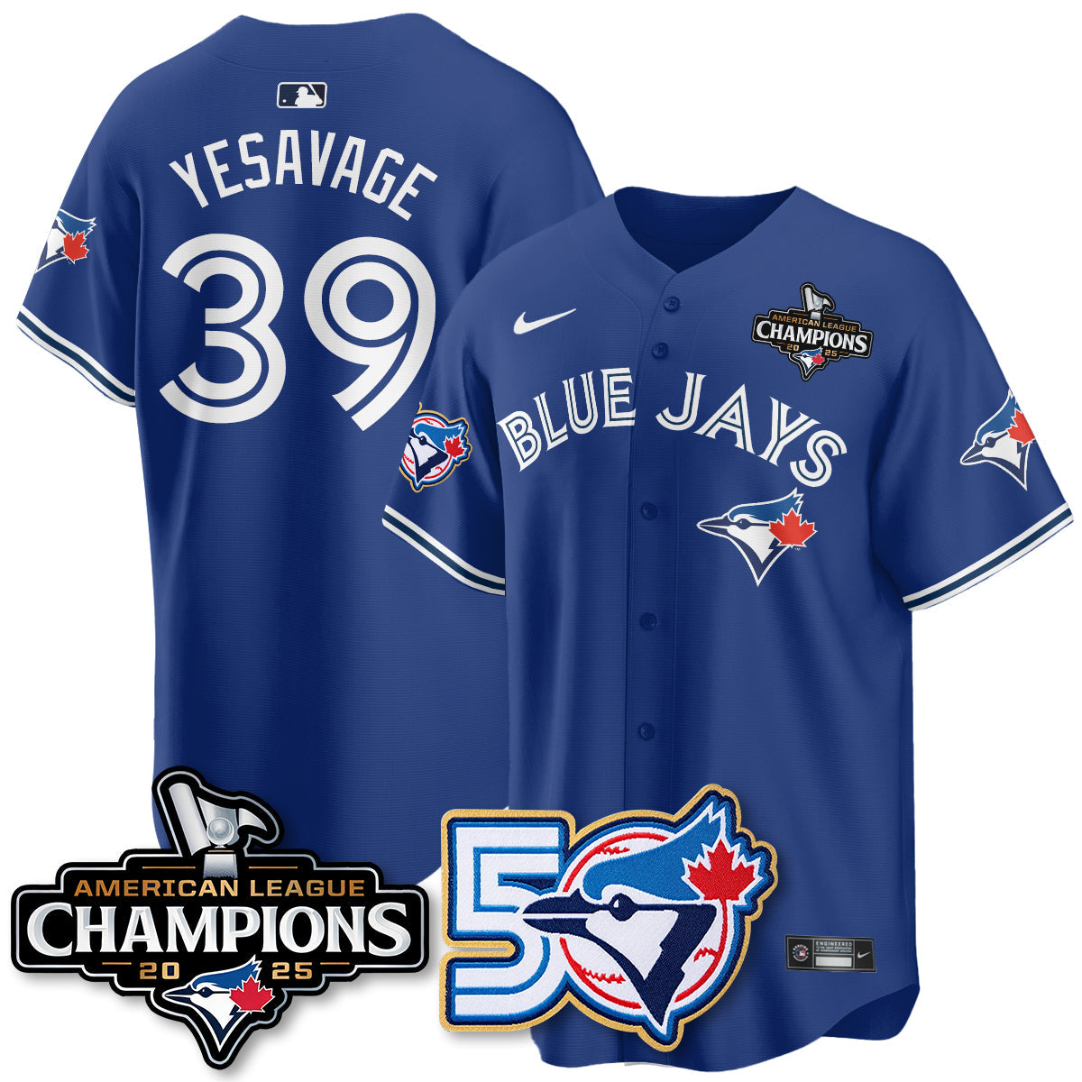 TBJ 2025 American League Champions Vapor Limited Jersey - 50th Season - All Stitched-DTD
