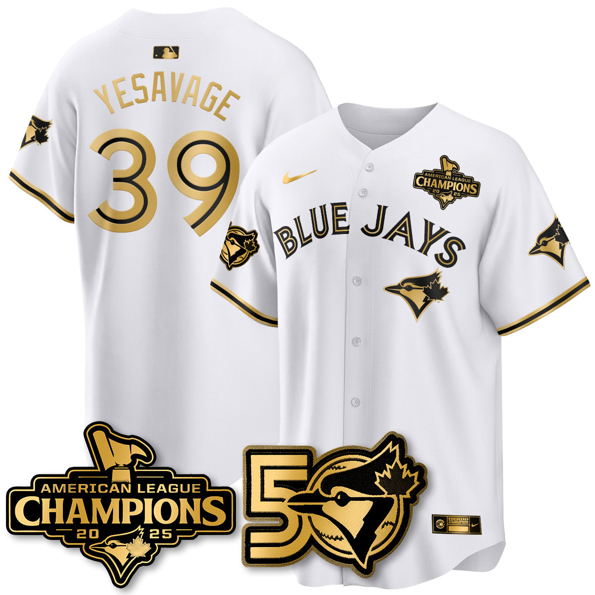 TBJ 2025 American League Champions Vapor Limited Jersey - 50th Season - All Stitched-DTD