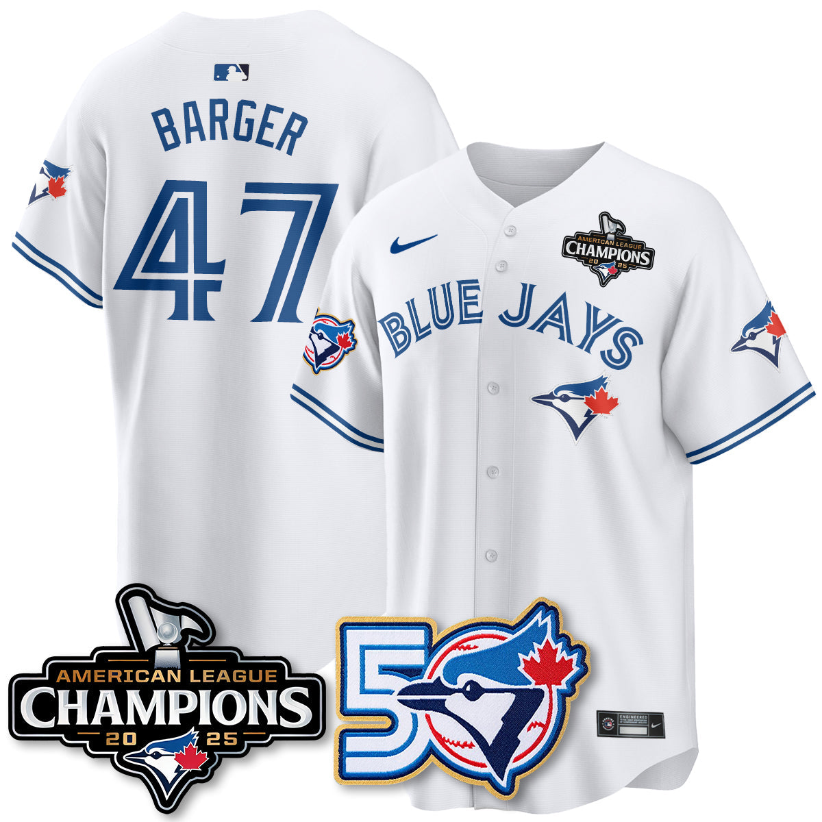 TBJ 2025 American League Champions Vapor Limited Jersey - 50th Season - All Stitched-DTD