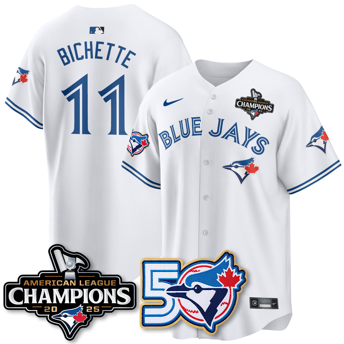 TBJ 2025 American League Champions Vapor Limited Jersey - 50th Season - All Stitched-DTD