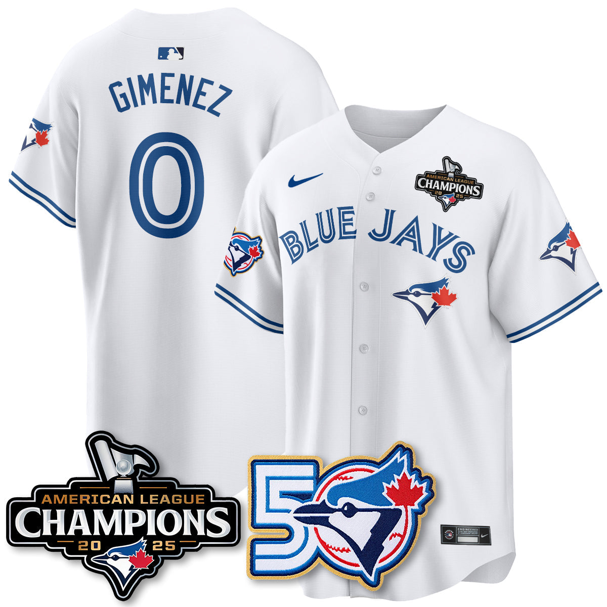 TBJ 2025 American League Champions Vapor Limited Jersey - 50th Season - All Stitched-DTD