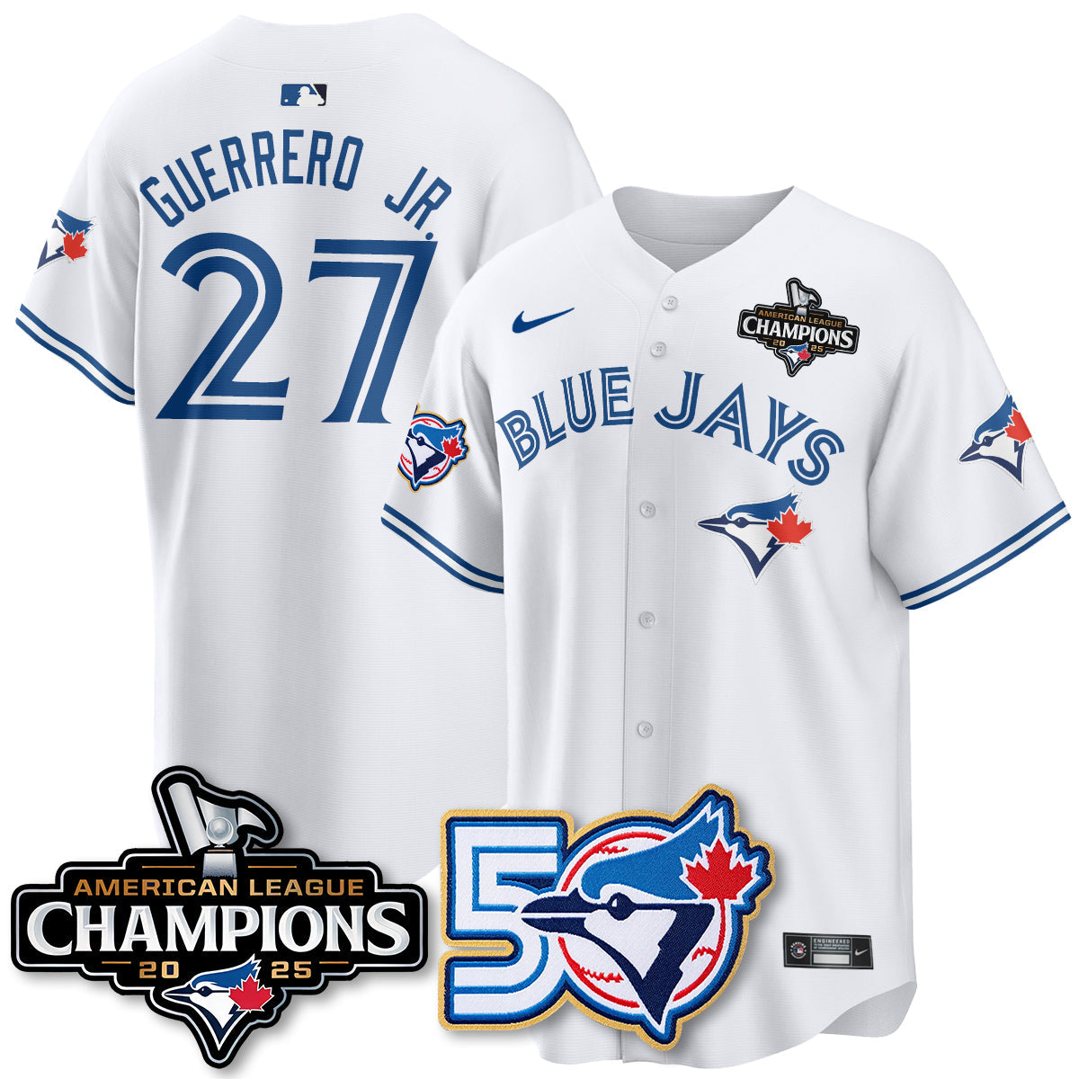 TBJ 2025 American League Champions Vapor Limited Jersey - 50th Season - All Stitched-DTD