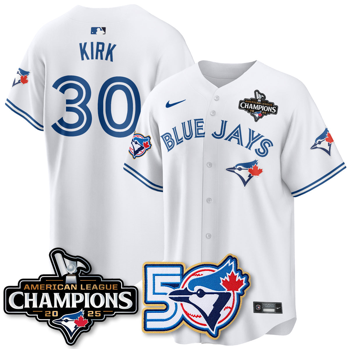 TBJ 2025 American League Champions Vapor Limited Jersey - 50th Season - All Stitched-DTD