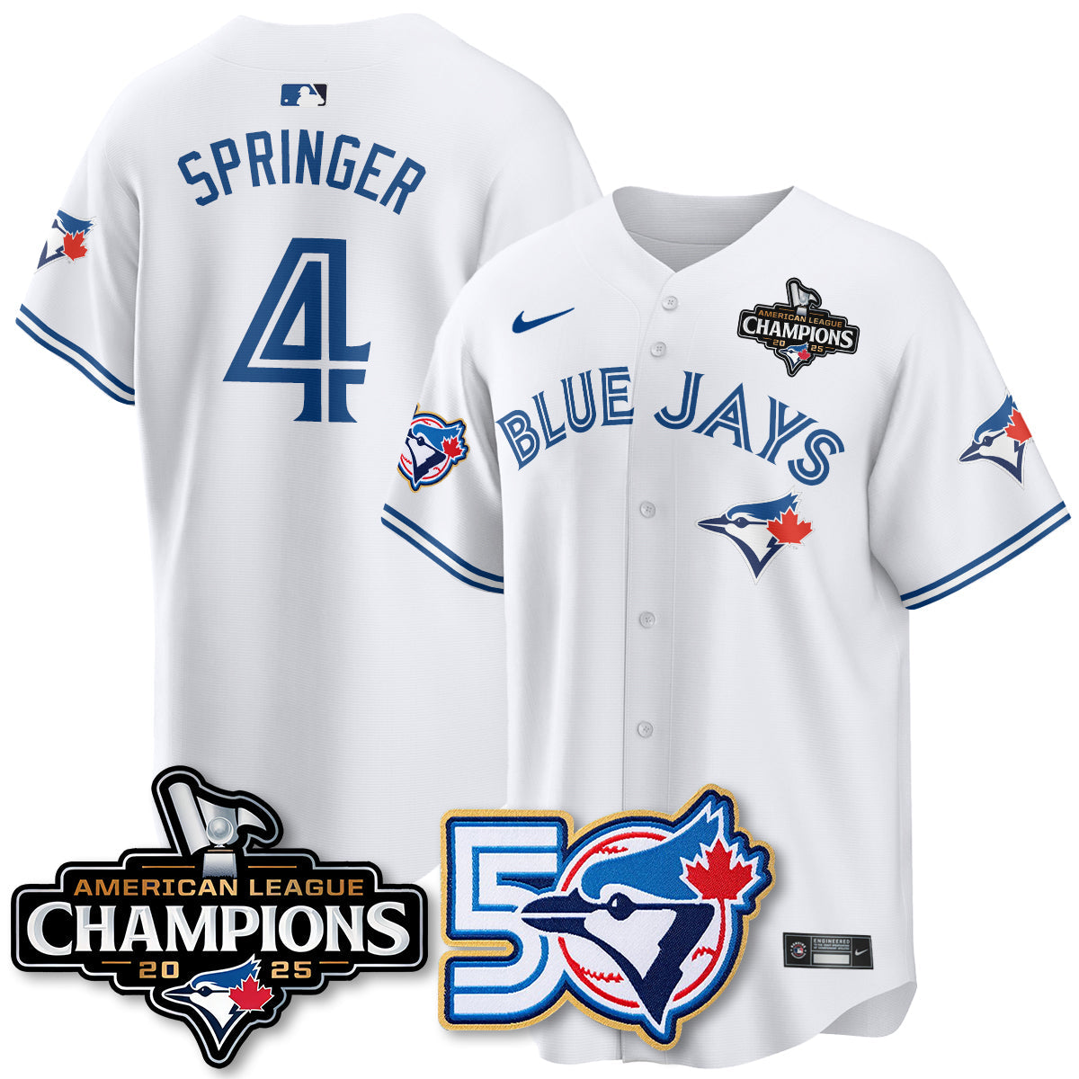 TBJ 2025 American League Champions Vapor Limited Jersey - 50th Season - All Stitched-DTD