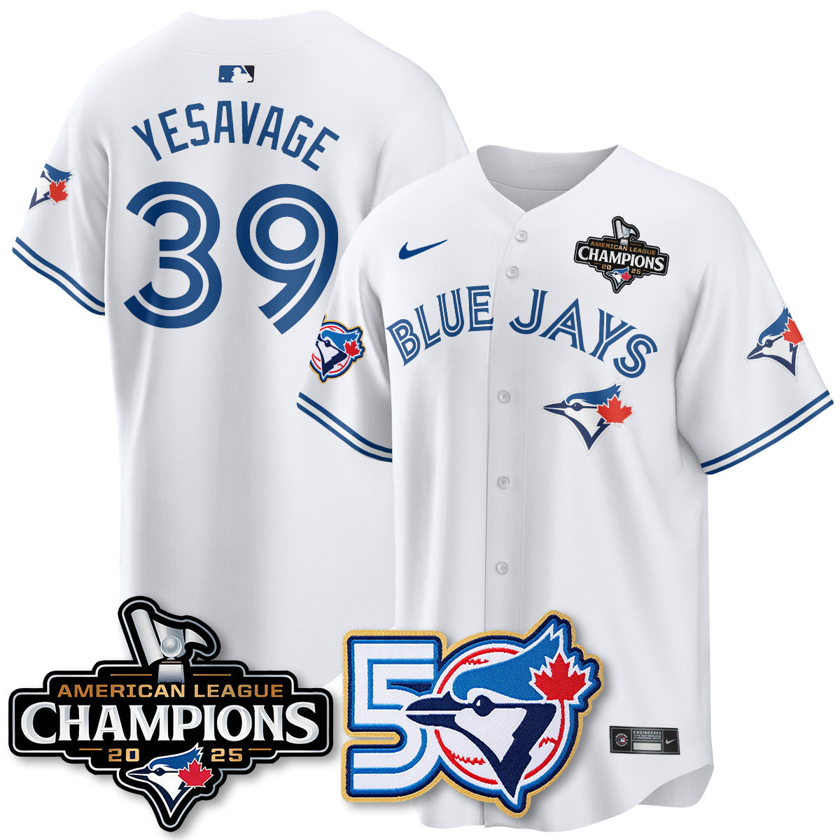 TBJ 2025 American League Champions Vapor Limited Jersey - 50th Season - All Stitched-DTD