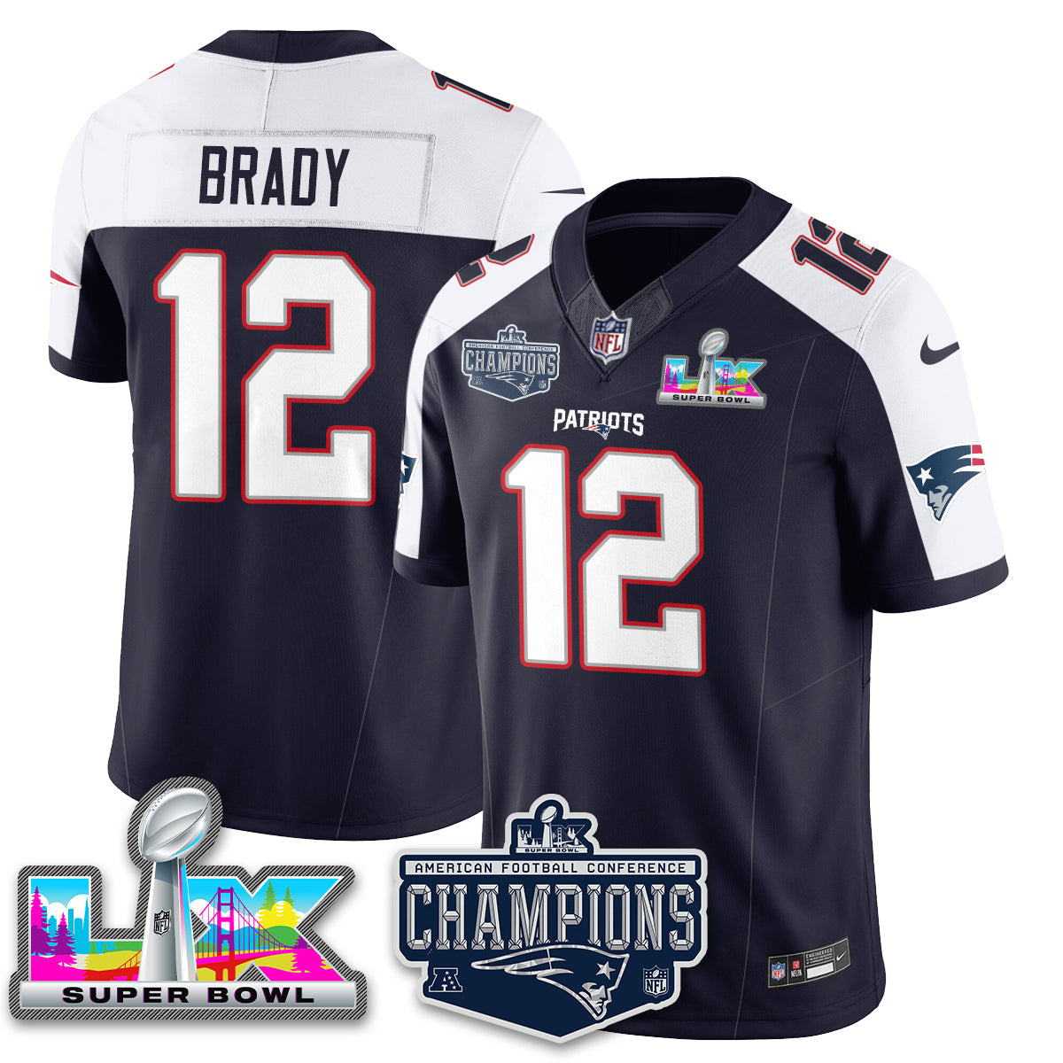 NE 2025 AFC Champions Vapor Limited Jersey - All Stitched-DTD