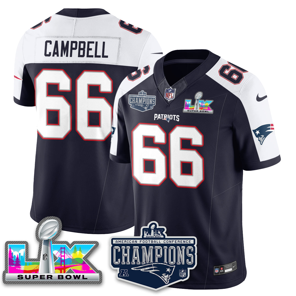 NE 2025 AFC Champions Vapor Limited Jersey - All Stitched-DTD