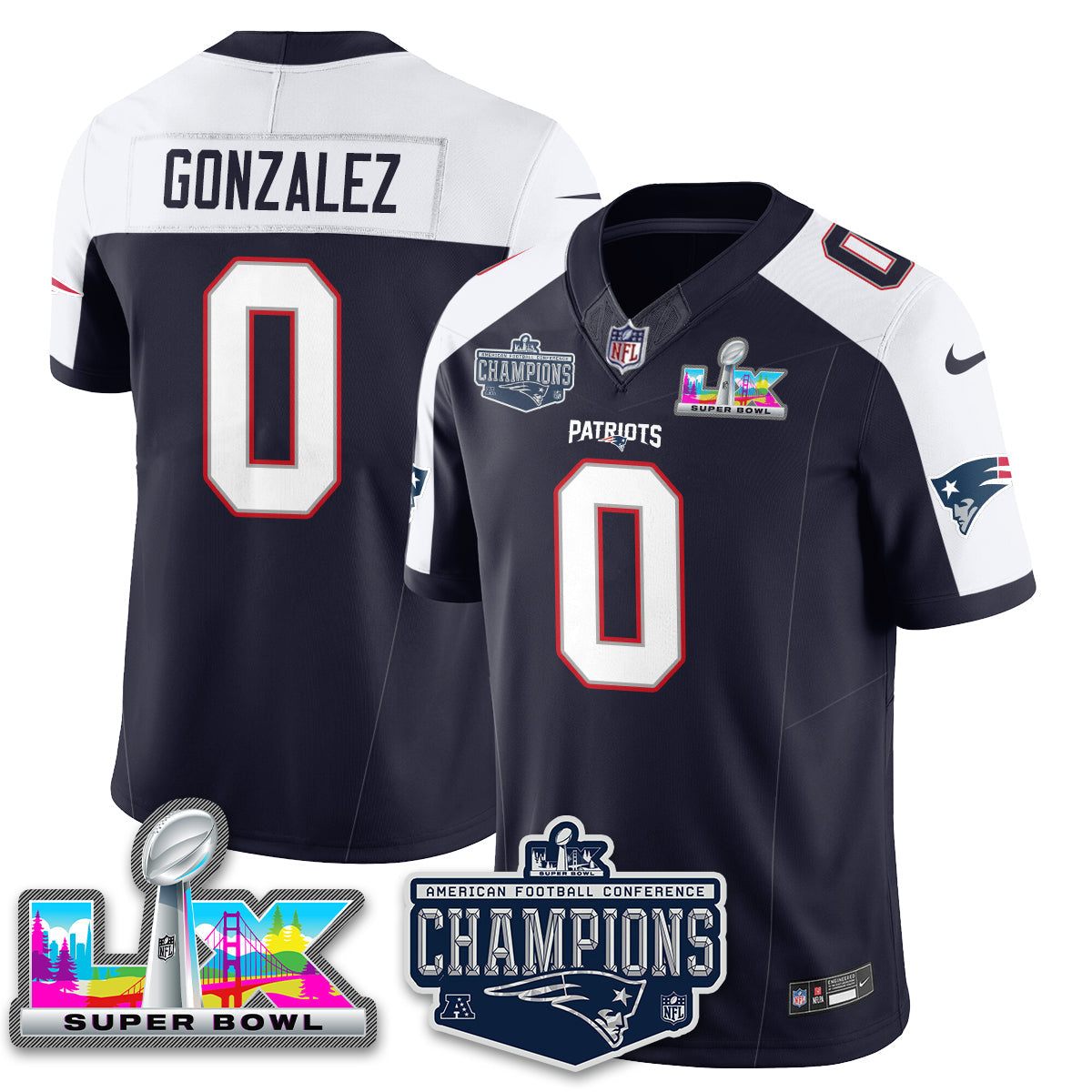 NE 2025 AFC Champions Vapor Limited Jersey - All Stitched-DTD