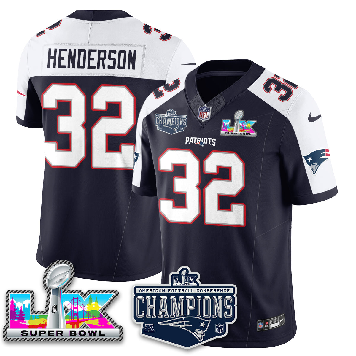NE 2025 AFC Champions Vapor Limited Jersey - All Stitched-DTD