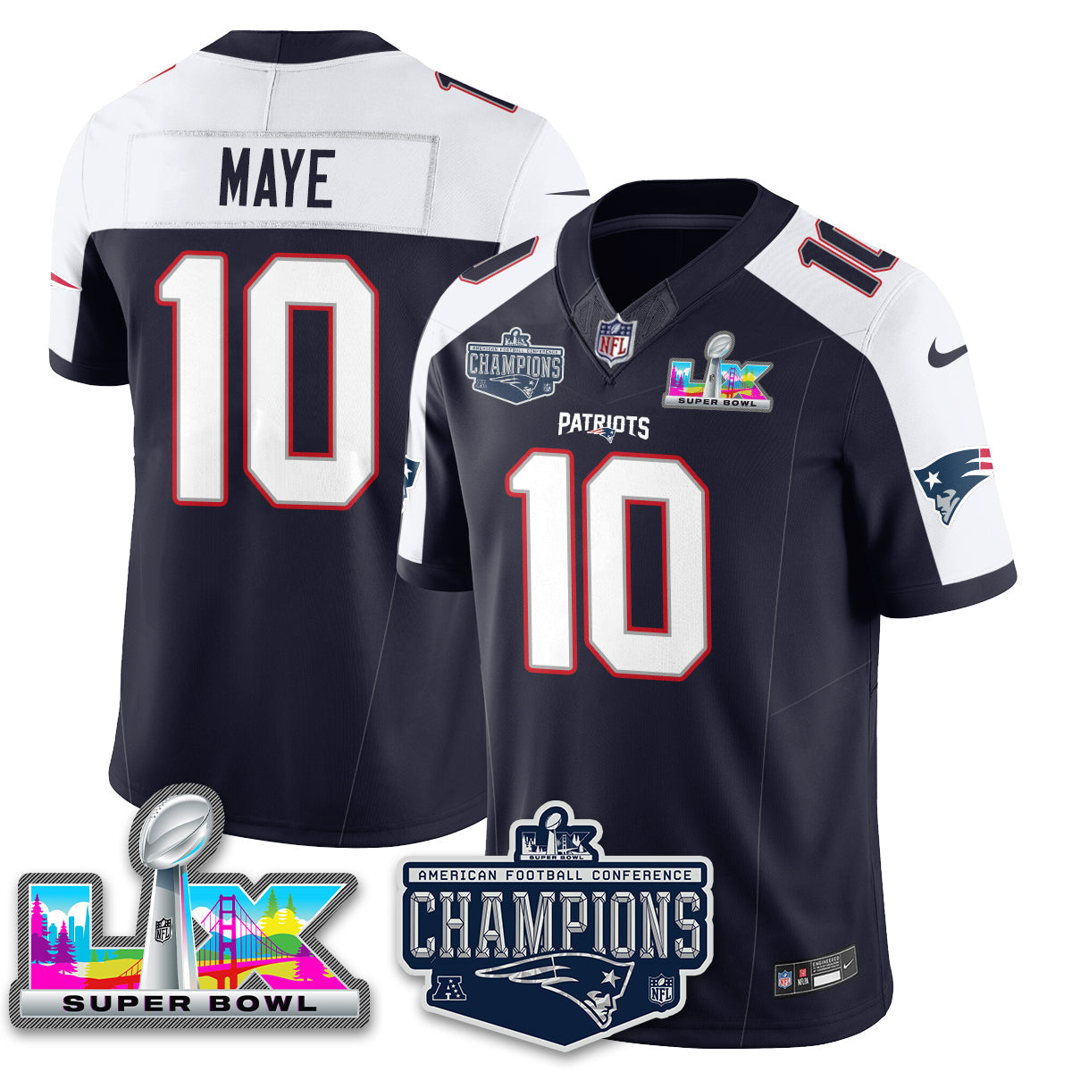 NE 2025 AFC Champions Vapor Limited Jersey - All Stitched-DTD