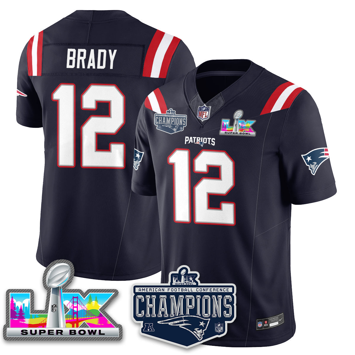 NE 2025 AFC Champions Vapor Limited Jersey - All Stitched-DTD