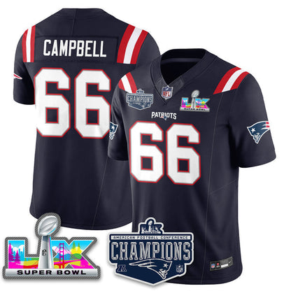 Men' NE 2025 Vapor Jersey - AFC Champions Limited Patch - All Stitched n15-DTD