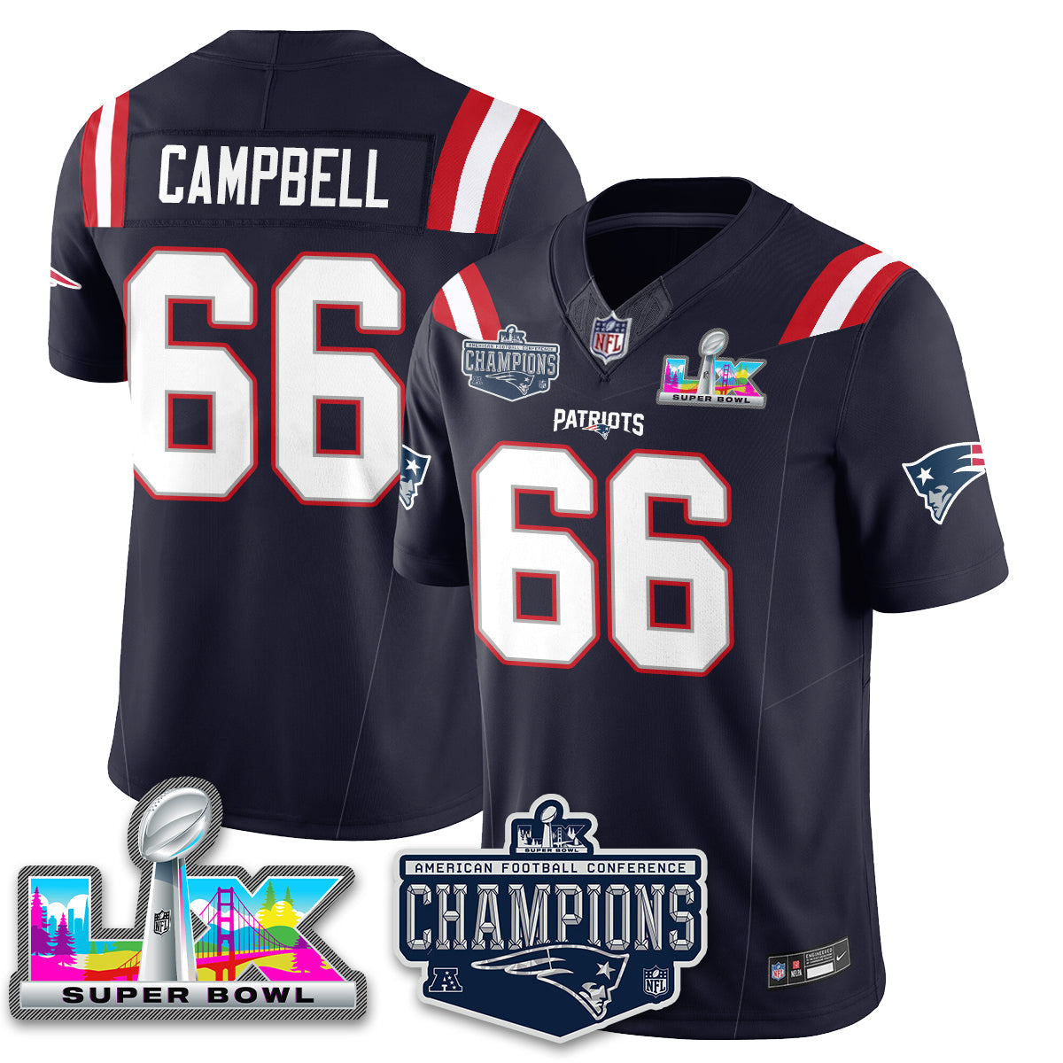 NE 2025 AFC Champions Vapor Limited Jersey - All Stitched-DTD