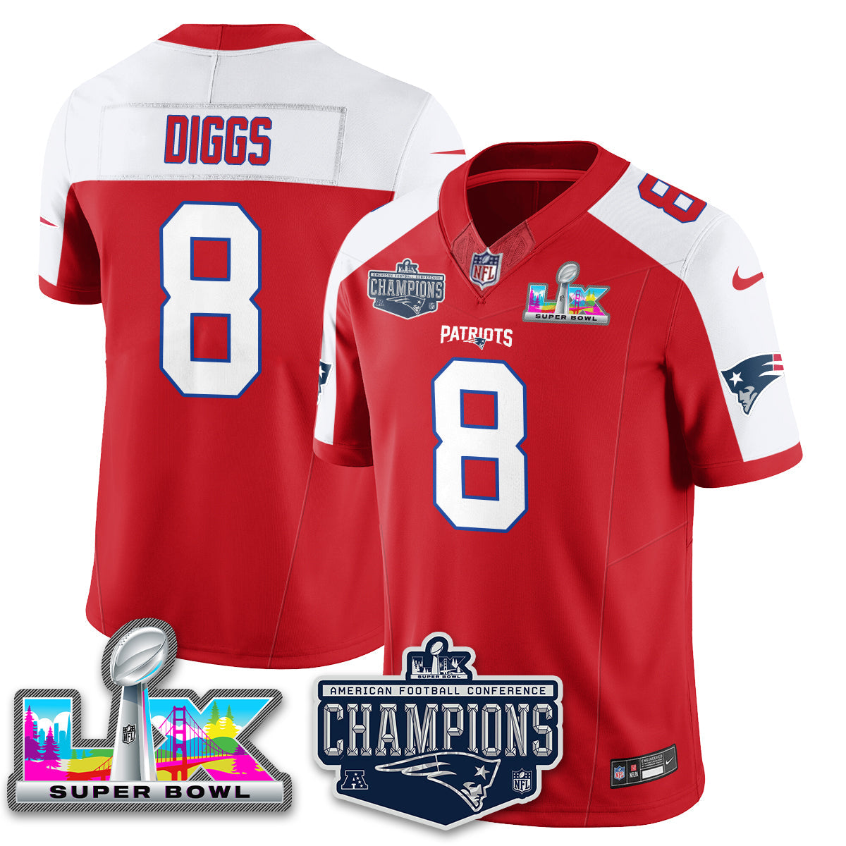 NE 2025 AFC Champions Vapor Limited Jersey - All Stitched-DTD
