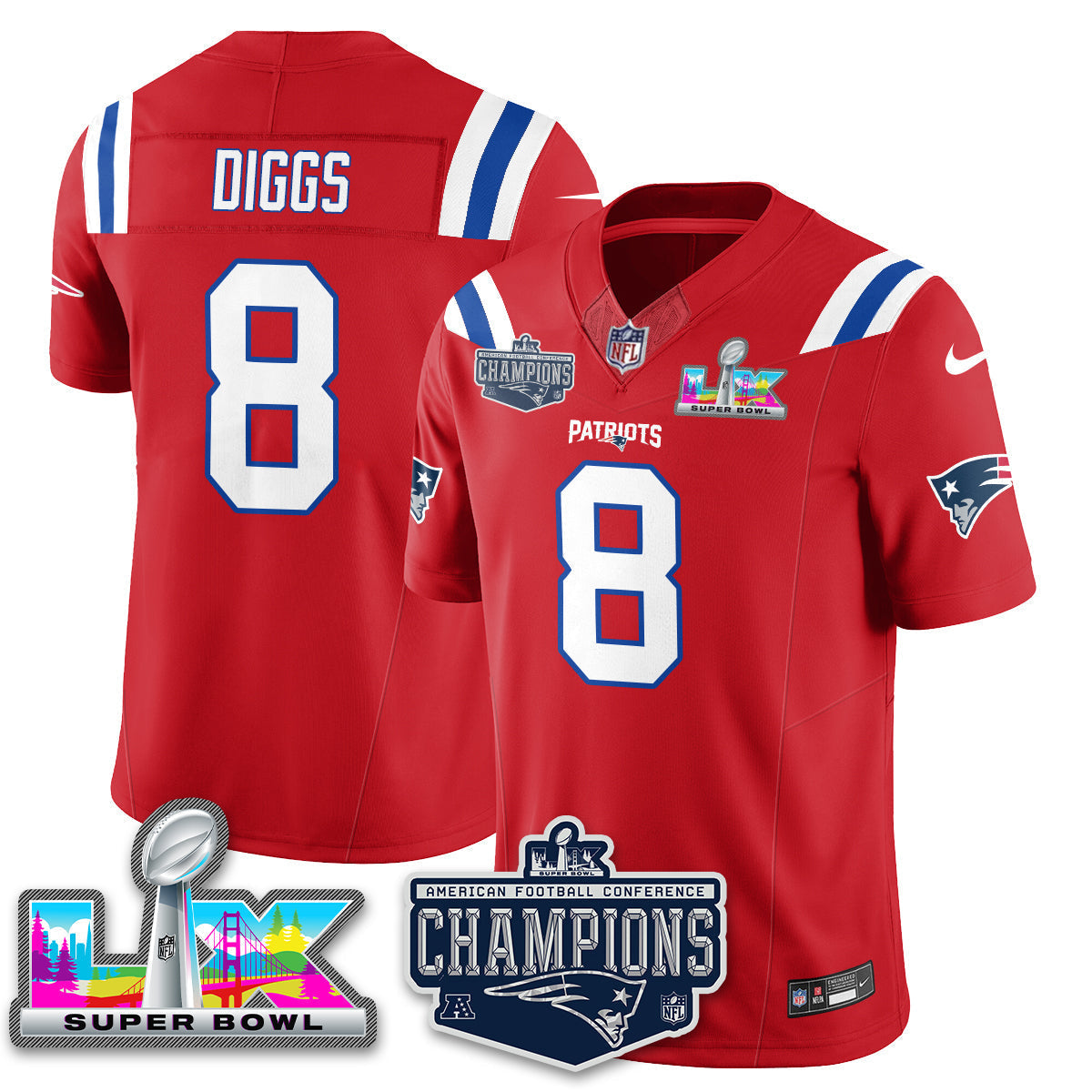 NE 2025 AFC Champions Vapor Limited Jersey - All Stitched-DTD