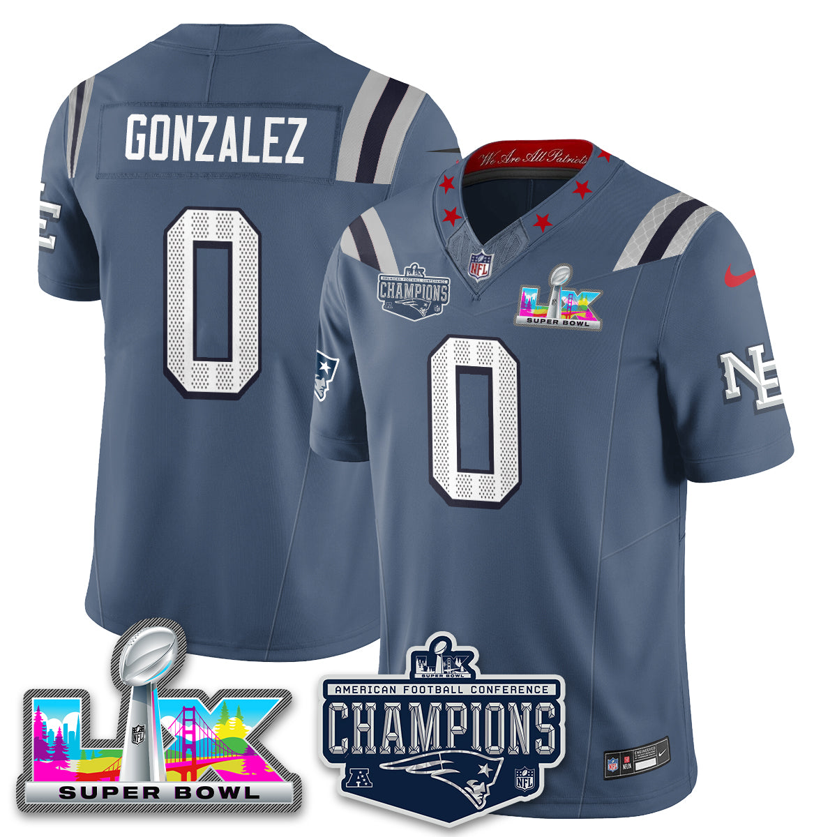 NE 2025 AFC Champions Vapor Limited Jersey - All Stitched-DTD